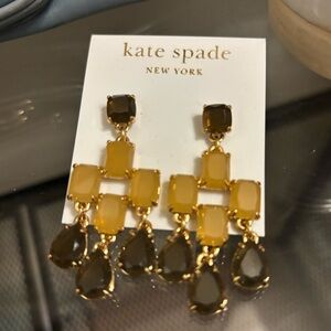 Kate Spade Gold Chandelier Earrings NWT